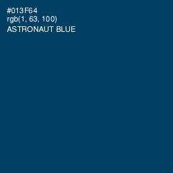 #013F64 - Astronaut Blue Color Image