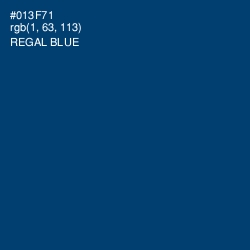 #013F71 - Regal Blue Color Image