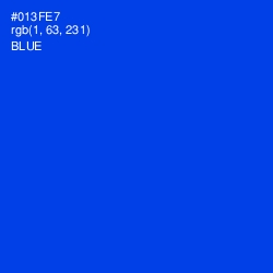 #013FE7 - Blue Color Image