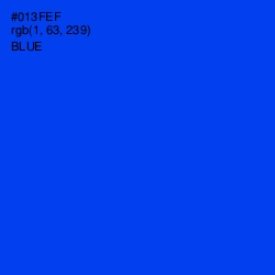 #013FEF - Blue Color Image