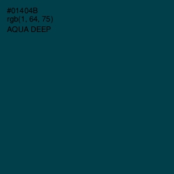 #01404B - Aqua Deep Color Image