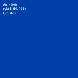 #0140A8 - Cobalt Color Image