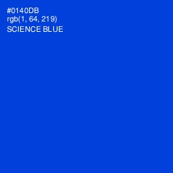 #0140DB - Science Blue Color Image