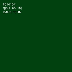 #01410F - Dark Fern Color Image