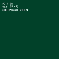 #01412A - Sherwood Green Color Image