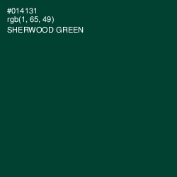 #014131 - Sherwood Green Color Image