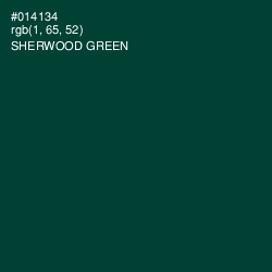 #014134 - Sherwood Green Color Image