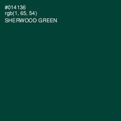 #014136 - Sherwood Green Color Image