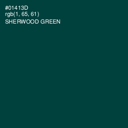 #01413D - Sherwood Green Color Image