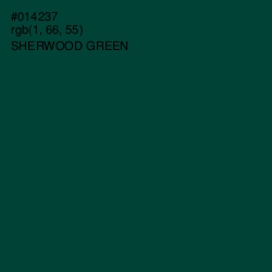 #014237 - Sherwood Green Color Image