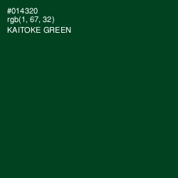 #014320 - Kaitoke Green Color Image
