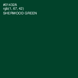 #01432A - Sherwood Green Color Image