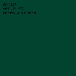 #01432F - Sherwood Green Color Image