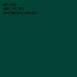 #014334 - Sherwood Green Color Image