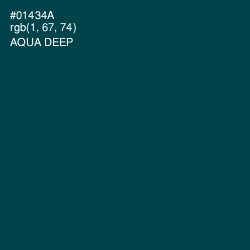 #01434A - Aqua Deep Color Image