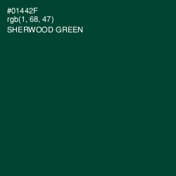 #01442F - Sherwood Green Color Image