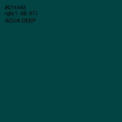 #014443 - Aqua Deep Color Image