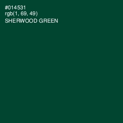 #014531 - Sherwood Green Color Image