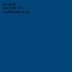 #014579 - Chathams Blue Color Image