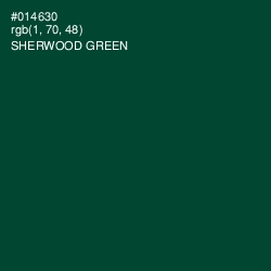 #014630 - Sherwood Green Color Image