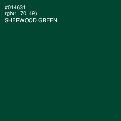 #014631 - Sherwood Green Color Image