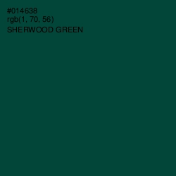 #014638 - Sherwood Green Color Image