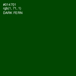 #014701 - Dark Fern Color Image