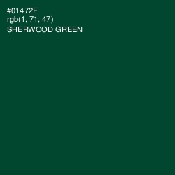 #01472F - Sherwood Green Color Image