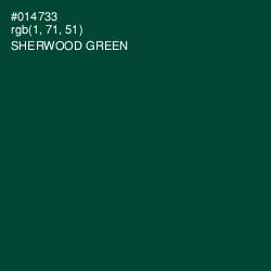 #014733 - Sherwood Green Color Image