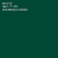 #014737 - Sherwood Green Color Image