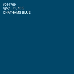 #014769 - Chathams Blue Color Image