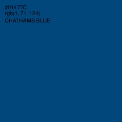 #01477C - Chathams Blue Color Image