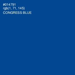 #014791 - Congress Blue Color Image