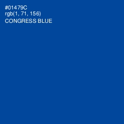 #01479C - Congress Blue Color Image