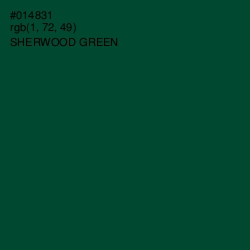 #014831 - Sherwood Green Color Image