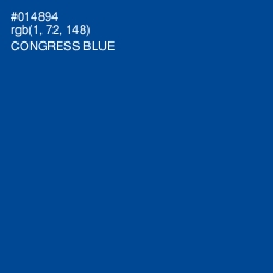 #014894 - Congress Blue Color Image