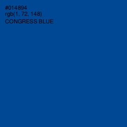 #014894 - Congress Blue Color Image