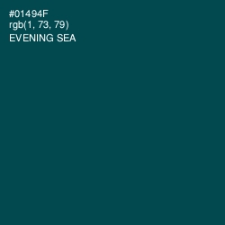 #01494F - Evening Sea Color Image