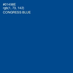 #01498E - Congress Blue Color Image
