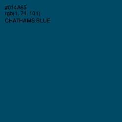 #014A65 - Chathams Blue Color Image