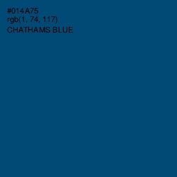 #014A75 - Chathams Blue Color Image