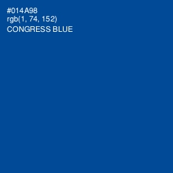 #014A98 - Congress Blue Color Image
