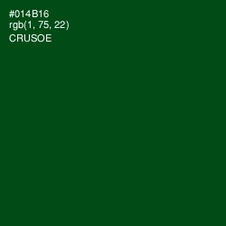 #014B16 - Crusoe Color Image