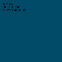 #014B69 - Chathams Blue Color Image