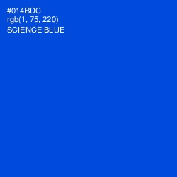 #014BDC - Science Blue Color Image