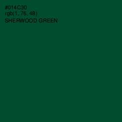 #014C30 - Sherwood Green Color Image