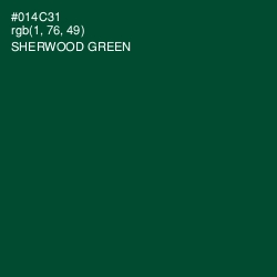 #014C31 - Sherwood Green Color Image