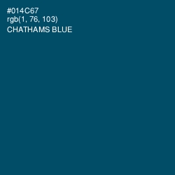 #014C67 - Chathams Blue Color Image