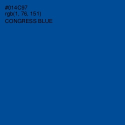 #014C97 - Congress Blue Color Image