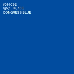 #014C9E - Congress Blue Color Image